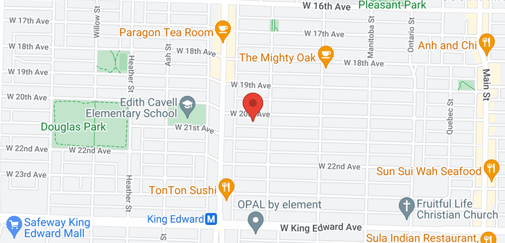 map of 440 W 20TH AVENUE